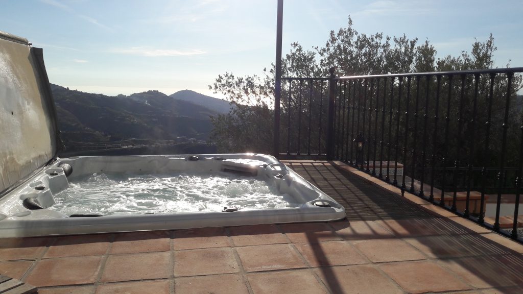 Hot tub with a view